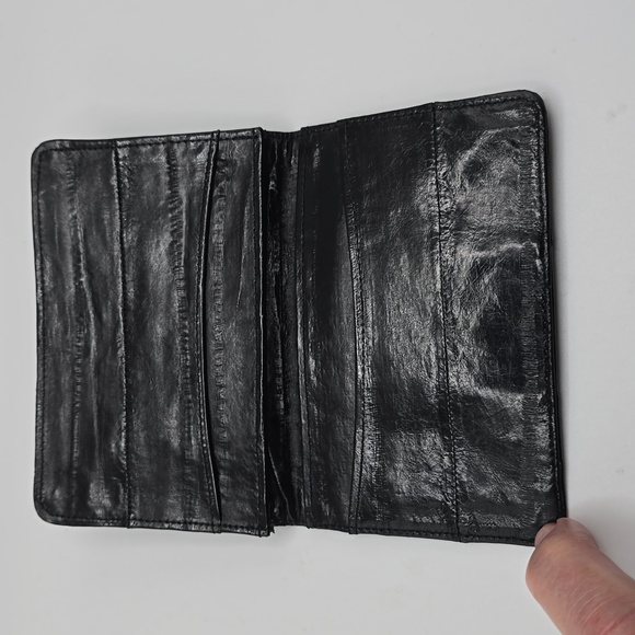 Black Eel Skin Wallet/Cardholder - Picture 2 of 6